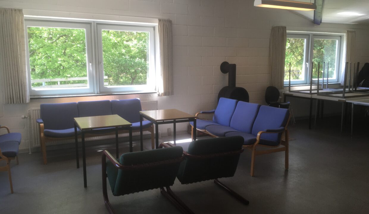 Hyggekrog i spisesalen.